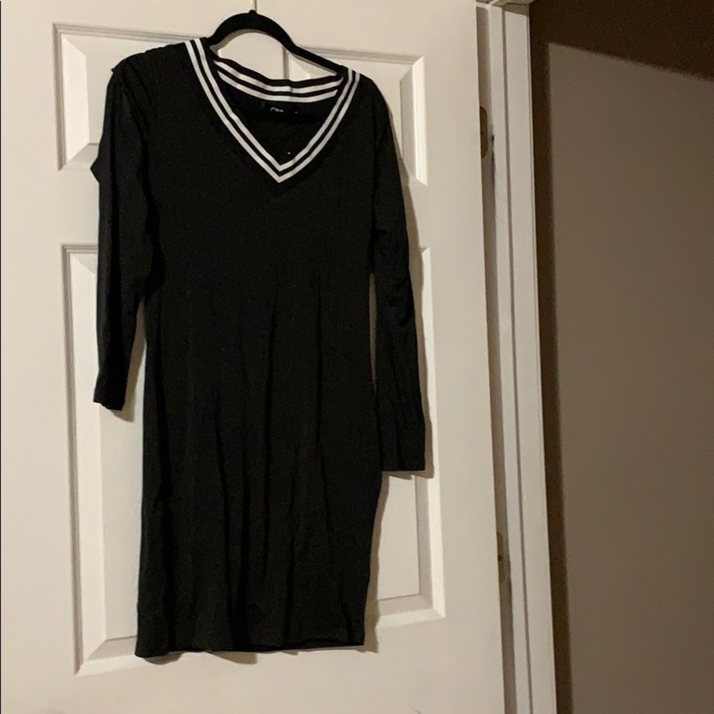 Black mini dress